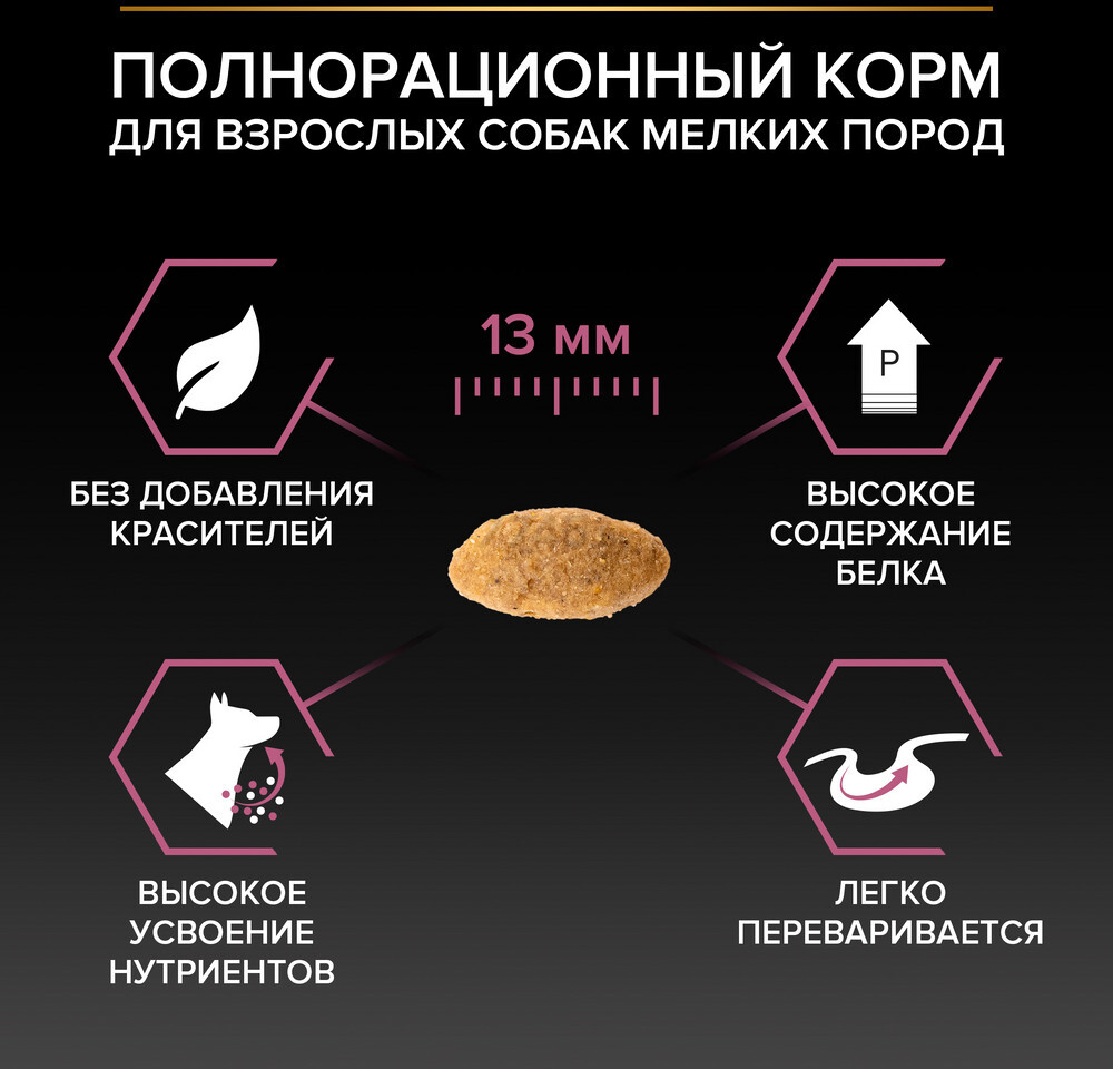 Сухой корм для собак PURINA PRO PLAN Small&Mini Adult Sensitive Skin лосось с рисом 3 кг (7613035114890) - Фото 7