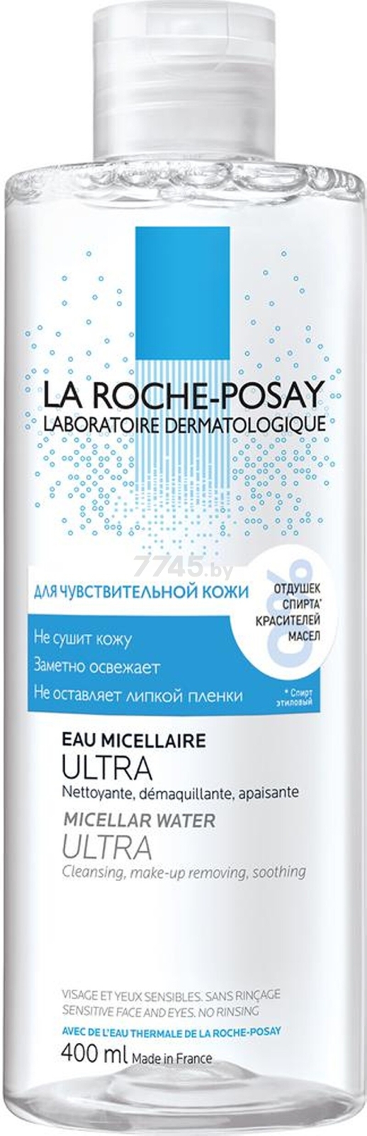 Вода мицеллярная для снятия макияжа LA ROCHE-POSAY Ultra Для чувствительной кожи 400 мл (3337872411595) - Фото 2