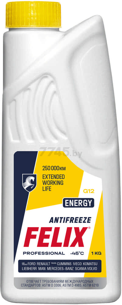 Антифриз G12 желтый FELIX Energy 1 кг (430206026)