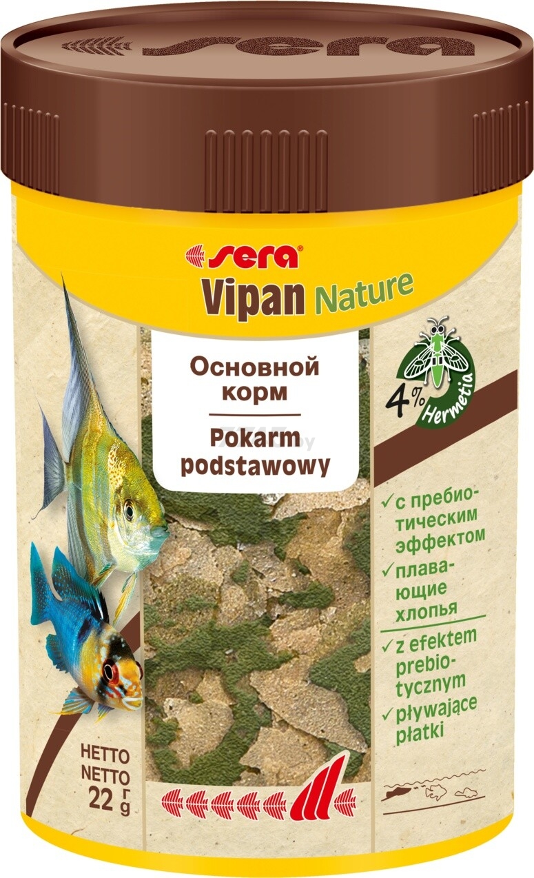 Корм для рыб SERA Vipan Nature 22 г (32238)