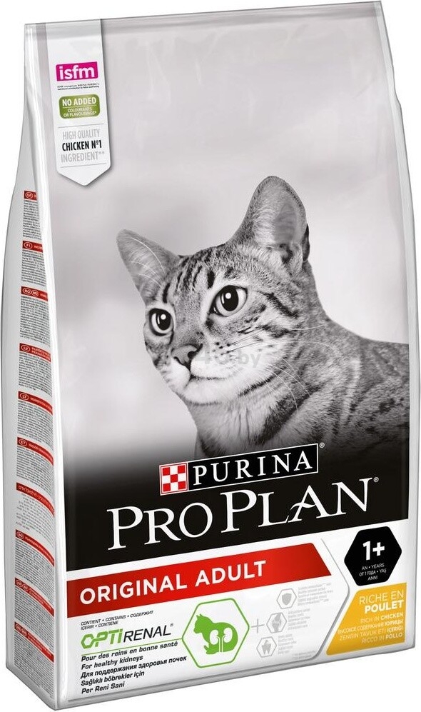 Сухой корм для кошек PURINA PRO PLAN Original Adult курица 10 кг (7613036508032) - Фото 3