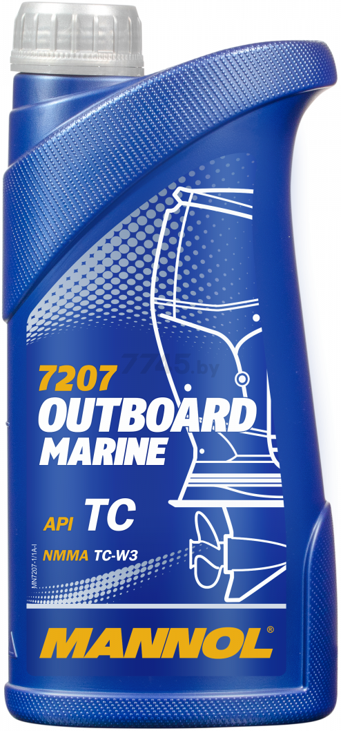 Масло двухтактное полусинтетическое MANNOL Outboard Marine 1 л (141)