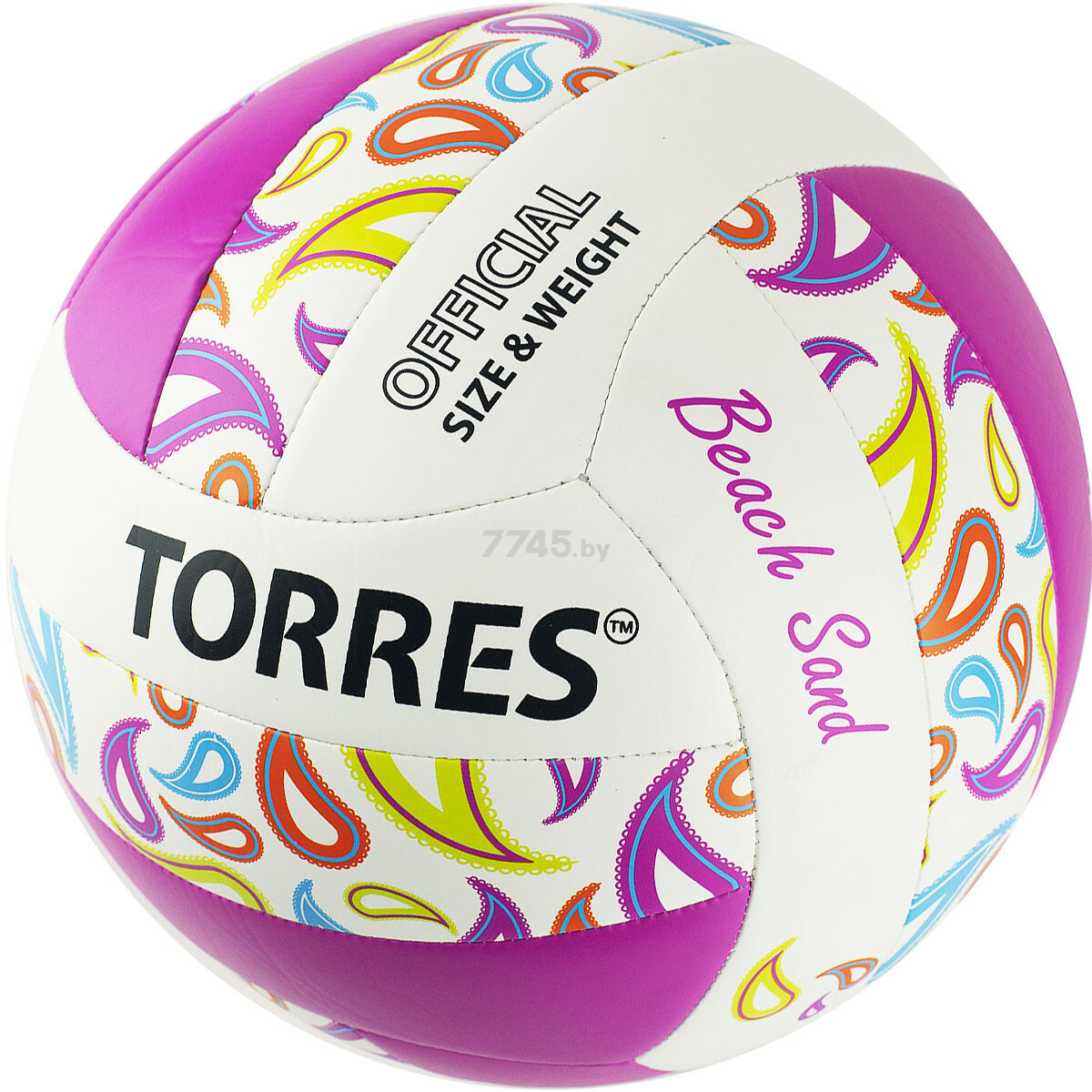 Мяч для пляжного волейбола TORRES Beach Sand Pink №5 (V32085B)