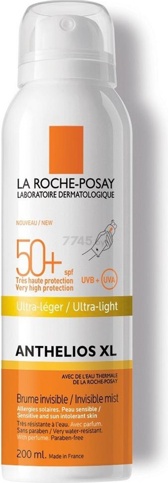 Спрей-вуаль солнцезащитный LA ROCHE-POSAY Anthelios XL SPF 50+ 200 мл (0381040860) - Фото 2