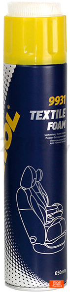 Очиститель обивки MANNOL 9931 Textile Foam 650 мл (95768) - Фото 2