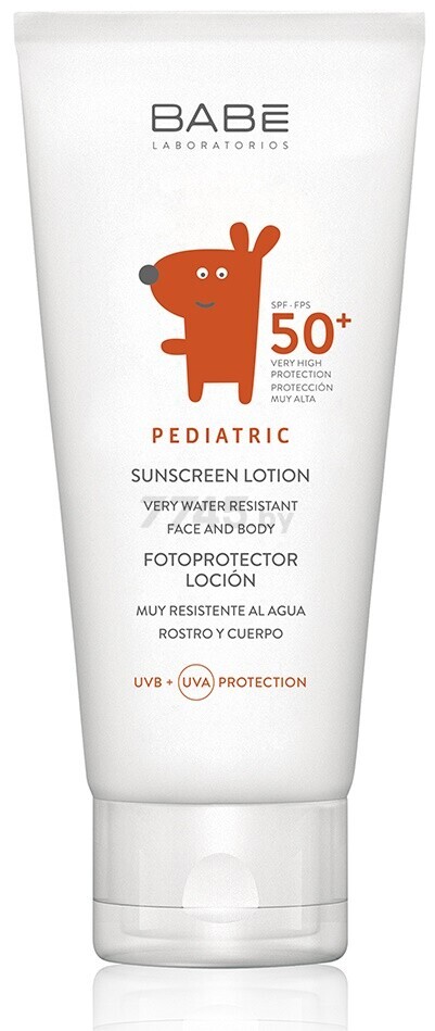 Лосьон солнцезащитный детский BABE Laboratorios Pediatric Sunscreen Lotion SPF 50+ 100 мл (8437011329400)