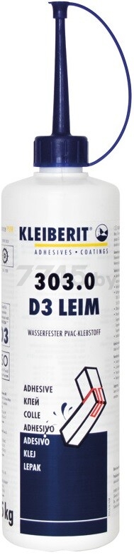 Клей ПВА столярный KLEIBERIT Leim D3 0,5 кг (303.0)