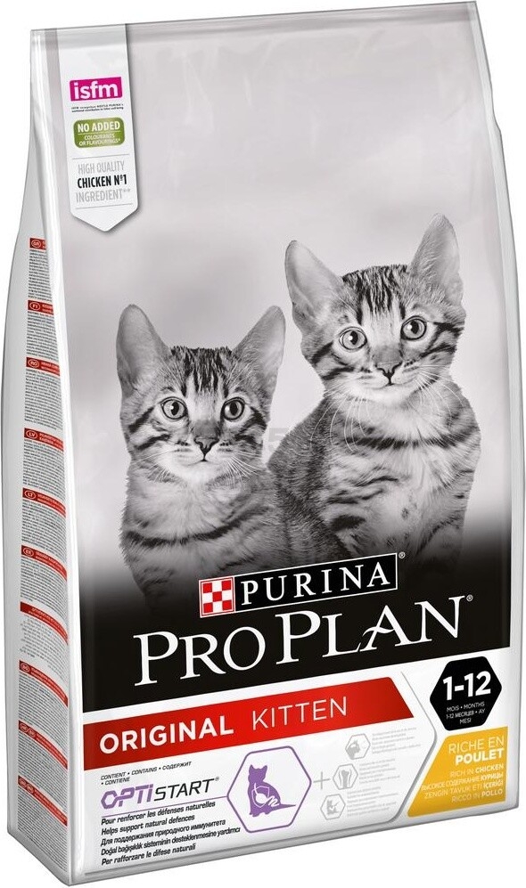 Сухой корм для котят PURINA PRO PLAN Original Kitten курица 10 кг (7613036505307) - Фото 4