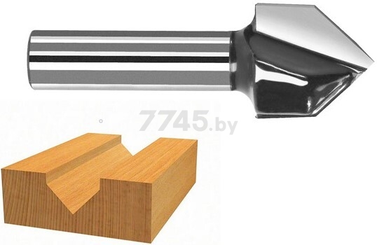 Фреза по дереву пазовая V-образная 11х14х45 мм BOSCH Standard for Wood (2608628406) - Фото 2