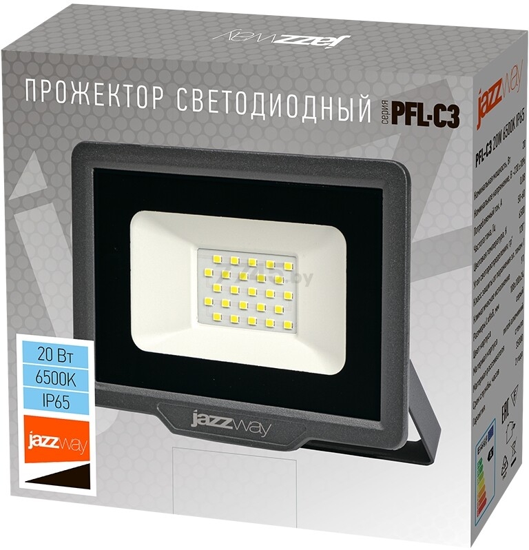 Прожектор светодиодный PFL-C3 20 Вт 6500K IP65 JAZZWAY (5023543A) - Фото 6