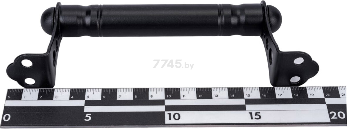 Ручка дверная скоба 140 мм STARFIX металлическая черная матовая (SMP-10723-1) - Фото 4