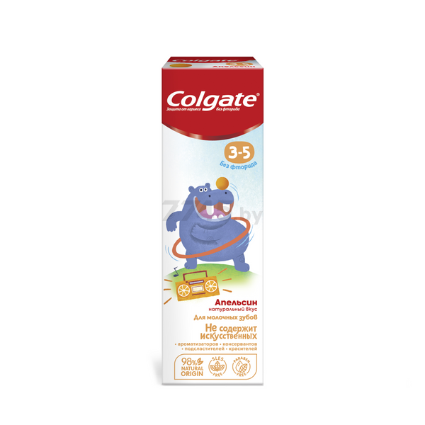Зубная паста детская COLGATE Без фторида от 3 до 5 лет 60 мл (6920354825576) - Фото 5