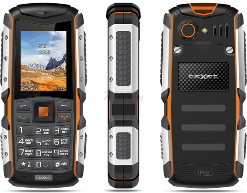 Мобильный телефон TEXET TM-513R Black-Orange - Фото 16