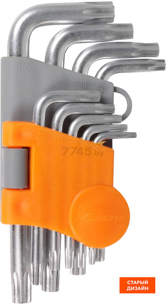 Набор ключей Torx T10H-T50H 9 предметов коротких AIRLINE (AT-9-23) - Фото 4
