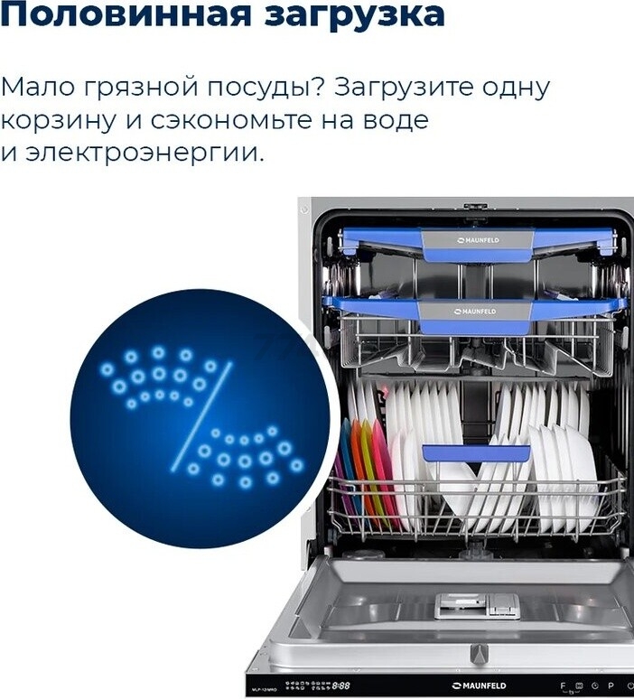 Машина посудомоечная встраиваемая MAUNFELD MLP-12IMRO - Фото 23