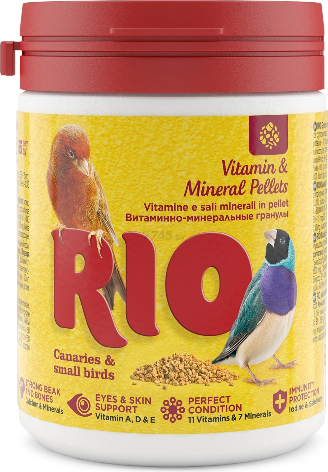 Витаминно-минеральные гранулы для канареек и экзотов RIO 120 г (4602533786640)