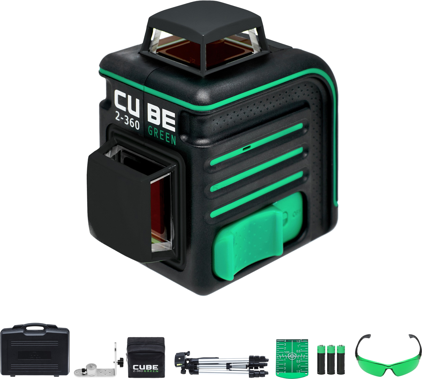 Уровень лазерный ADA INSTRUMENTS Cube 2-360 Green Ultimate Edition (А00471)