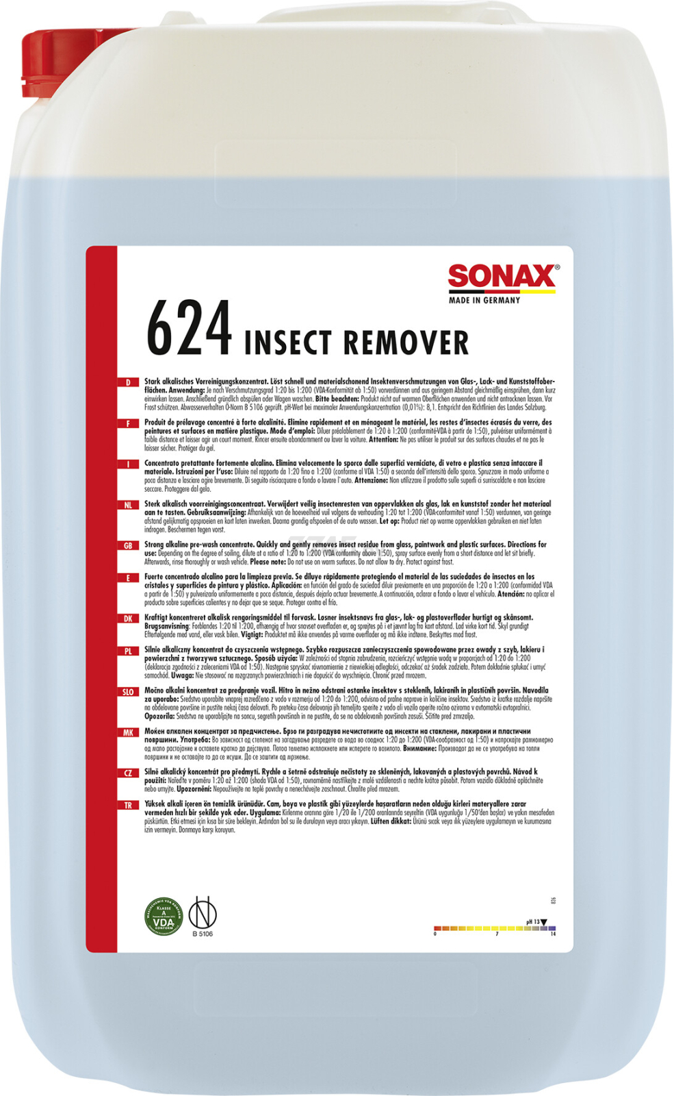 Очиститель следов насекомых SONAX Insect Remover 25 л (624705)