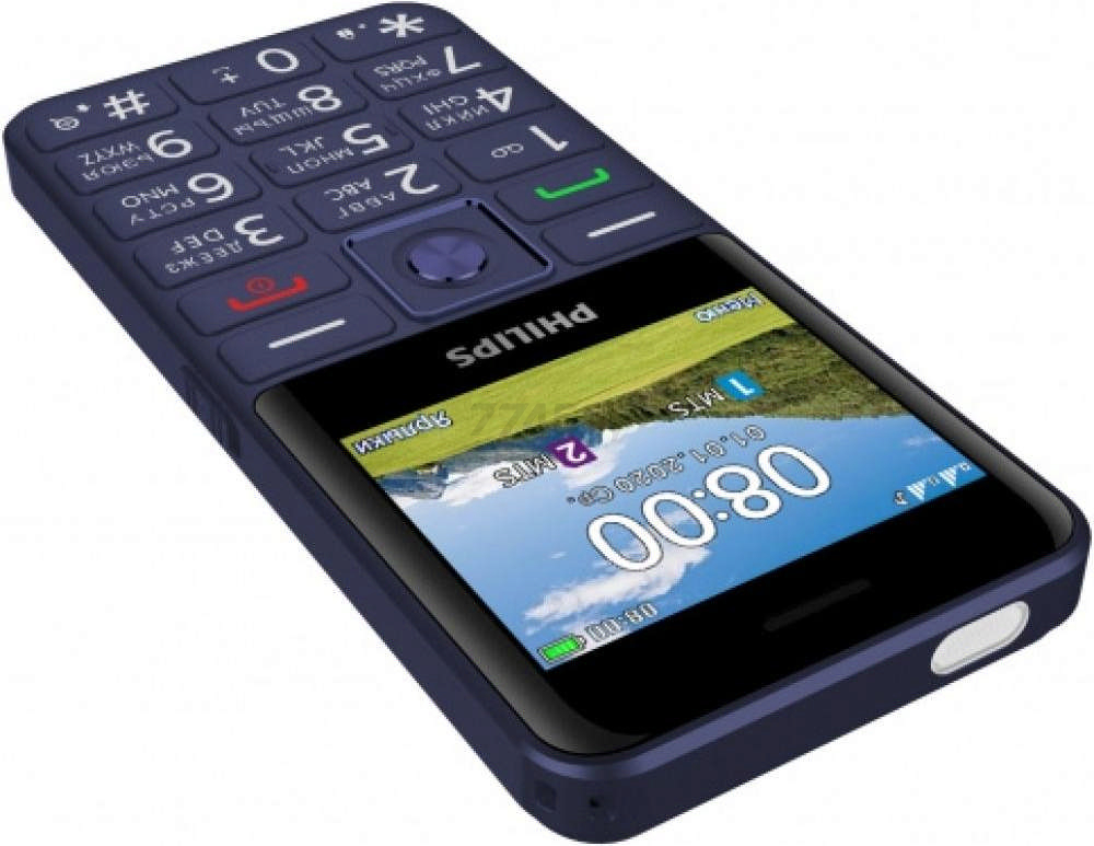 Мобильный телефон PHILIPS Xenium E207 Blue - Фото 5