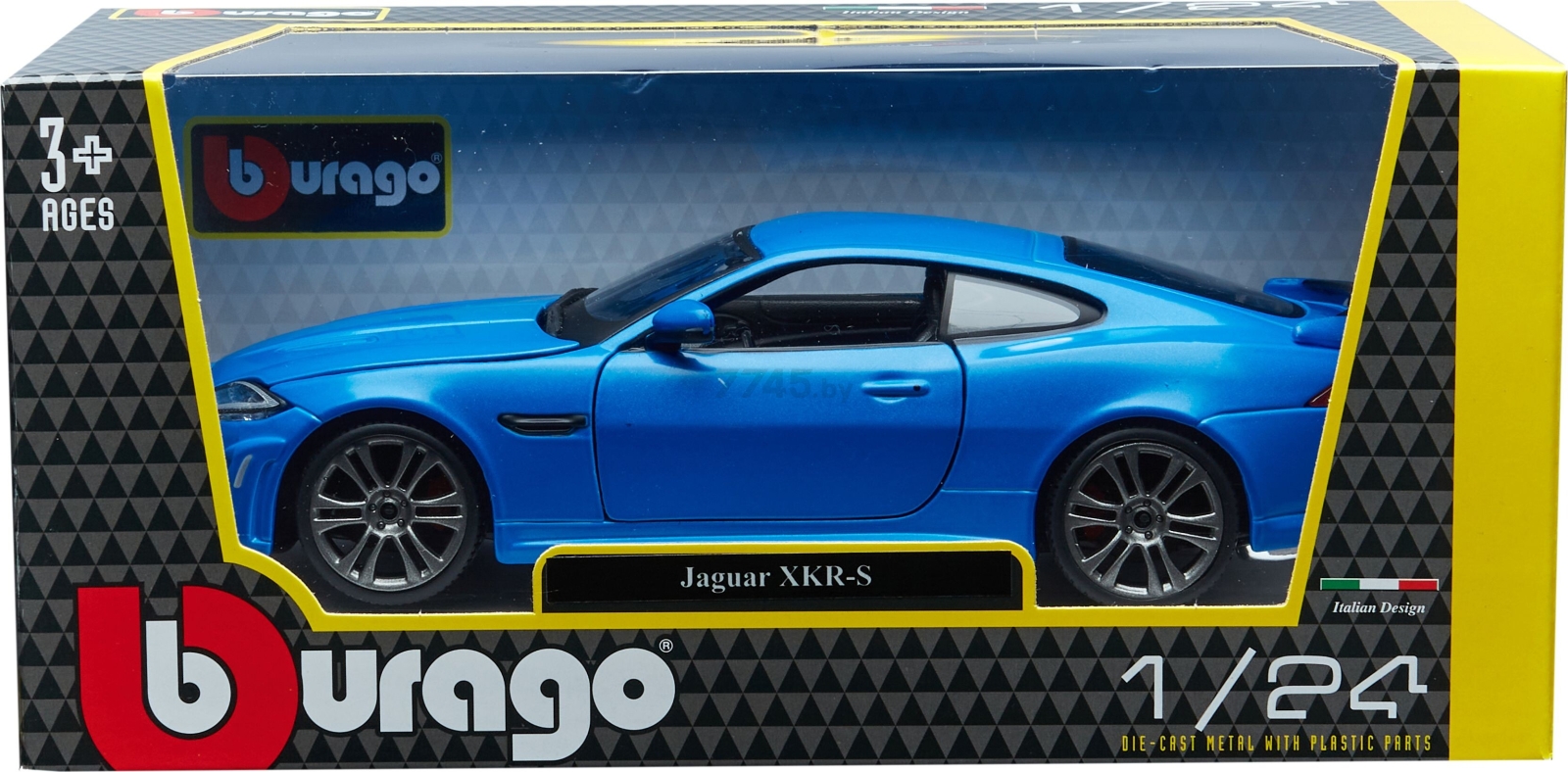 Масштабная модель автомобиля BBURAGO Ягуар XKR-S 1:24 Blue (18-21063) - Фото 10