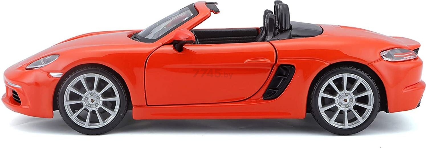Масштабная модель автомобиля BBURAGO Порше 718 Бокстер 1:24 Orange (18-21087) - Фото 2