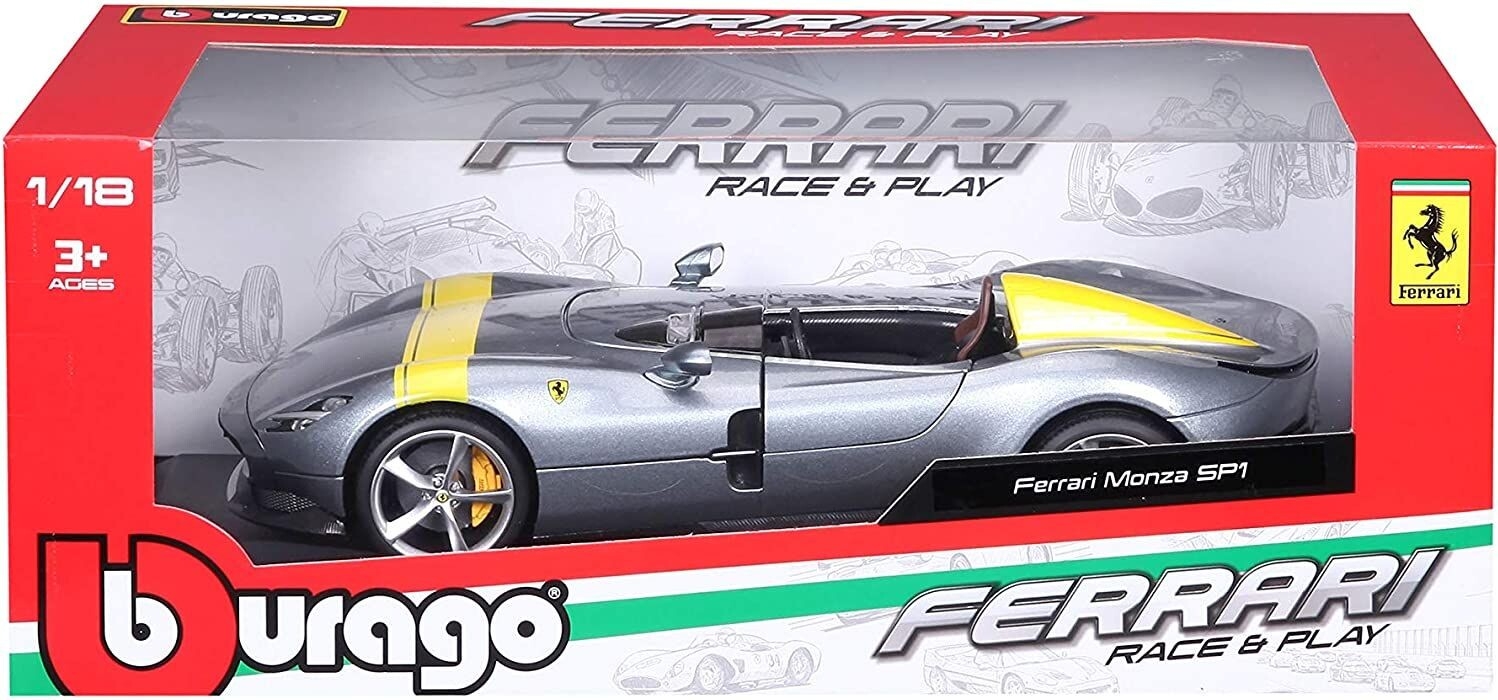 Масштабная модель автомобиля BBURAGO Феррари Monza SP1 1:18 (18-16013) - Фото 11