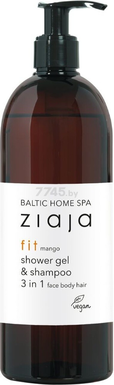 Гель-шампунь для душа ZIAJA Baltic Home Spa Fit 3 в 1 500 мл (5901887049197)
