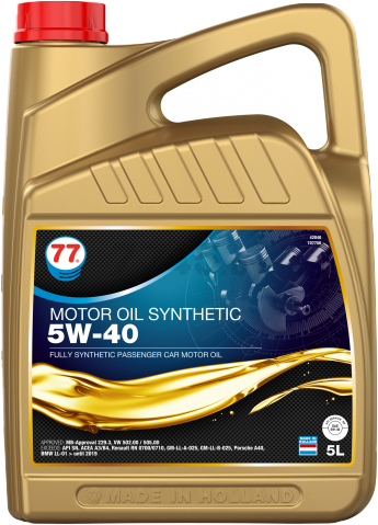 Моторное масло 5W40 синтетическое 77 LUBRICANTS Motor Oil Synthetic 5 л (707756)