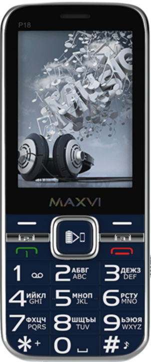 Мобильный телефон MAXVI P18 Blue - Фото 10