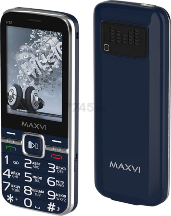 Мобильный телефон MAXVI P18 Blue - Фото 9