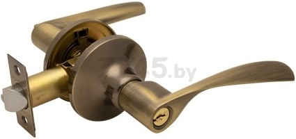 Ручка дверная с защелкой AVERS 8023-01-AB бронза (00020402)