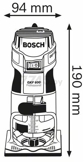 Фрезер кромочный BOSCH GKF 600 Professional (060160A100) - Фото 7