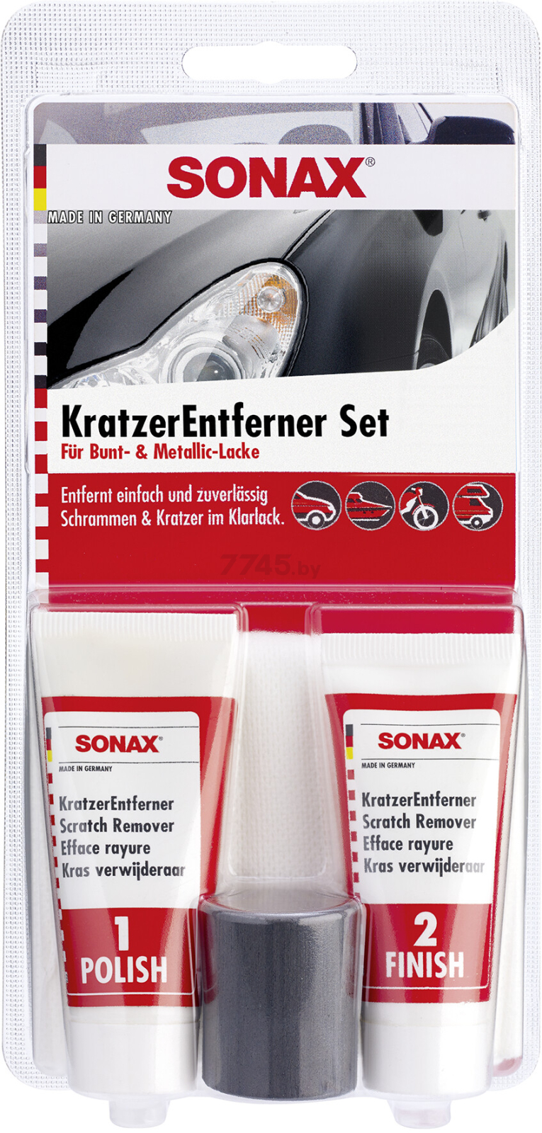 Набор для полировки SONAX Paint Scratch Remover Set 2x25 мл (305941)