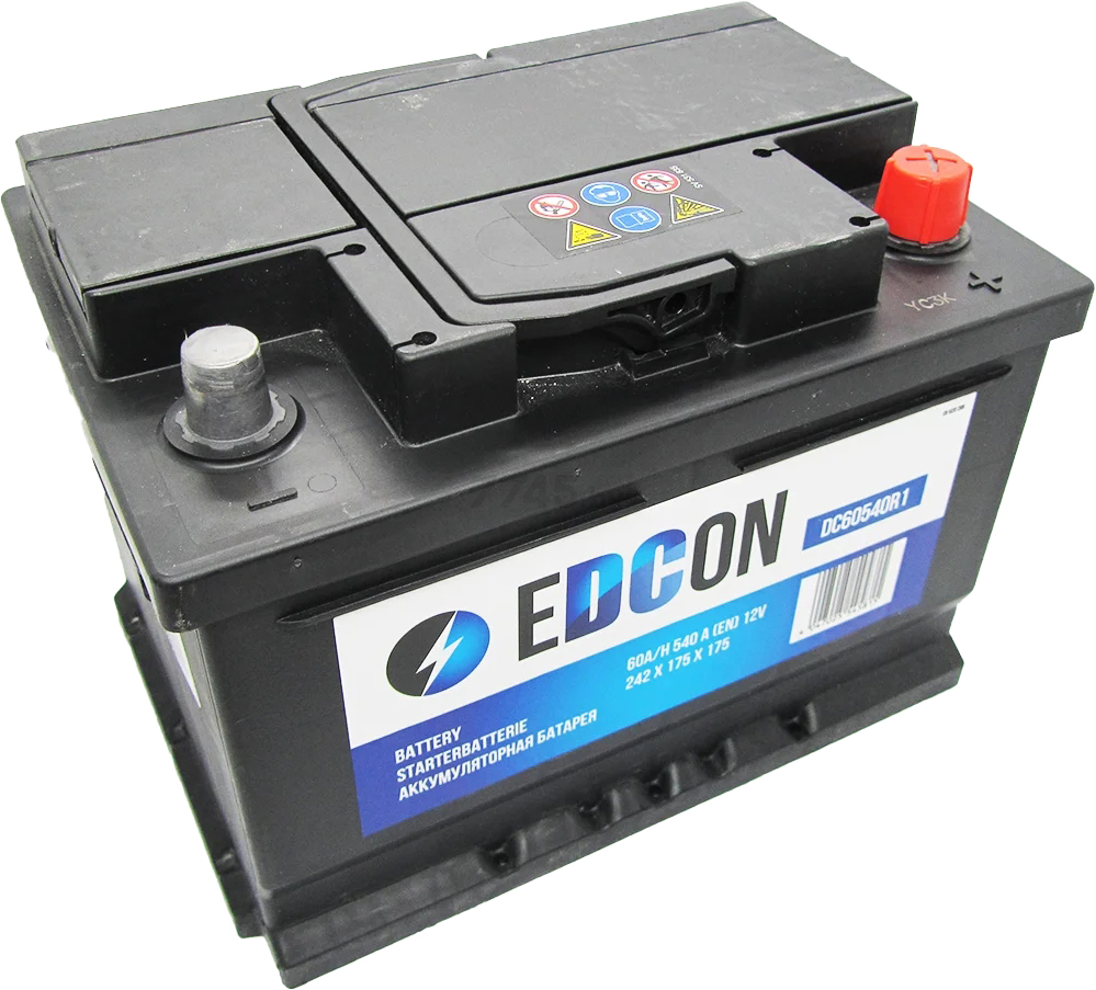 Аккумулятор автомобильный EDCON 60 А·ч (DC60540R1)
