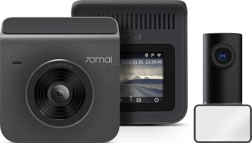 Видеорегистратор автомобильный 70MAI Dash Cam A400 + камера заднего вида RC09 Black - Фото 2
