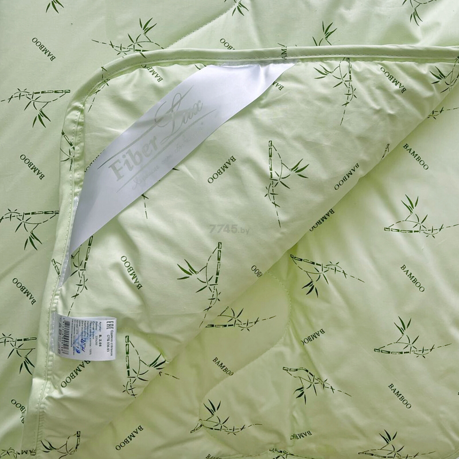 Одеяло ФАЙБЕРТЕК Бамбук Всесезонное евро 200х220 см (Б.2.05) - Фото 2