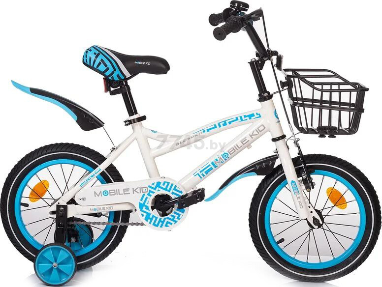 Велосипед детский MOBILE KID Slender 14 White Blue - Фото 2