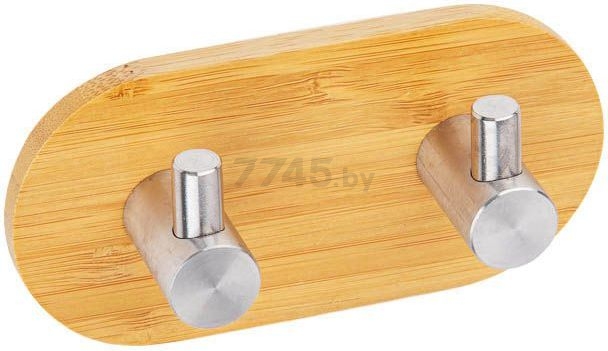 Крючок для ванной двойной PERFECTO LINEA Virgo бамбук (35-012000)