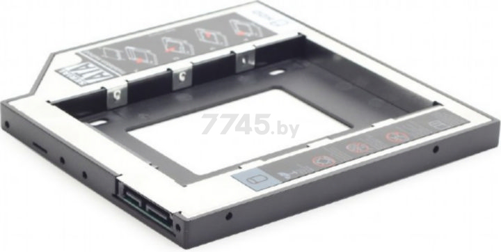 Адаптер GEMBIRD MF-95-01 для HDD/SSD в DVD-слот ноутбука