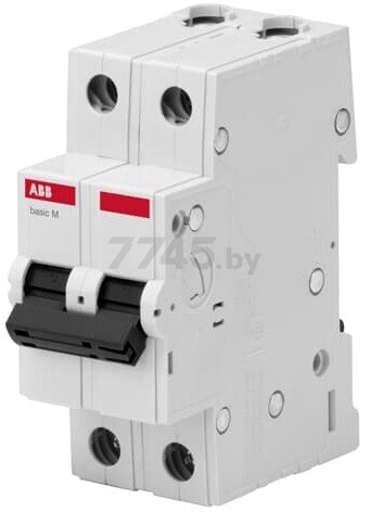 Автоматический выключатель ABB Basic M 2P 10А С 4,5кА (BMS412C10)