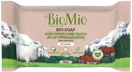 Мыло хозяйственное BIOMIO Bio-Soap Без запаха 200 г (4603014012043) - Фото 4