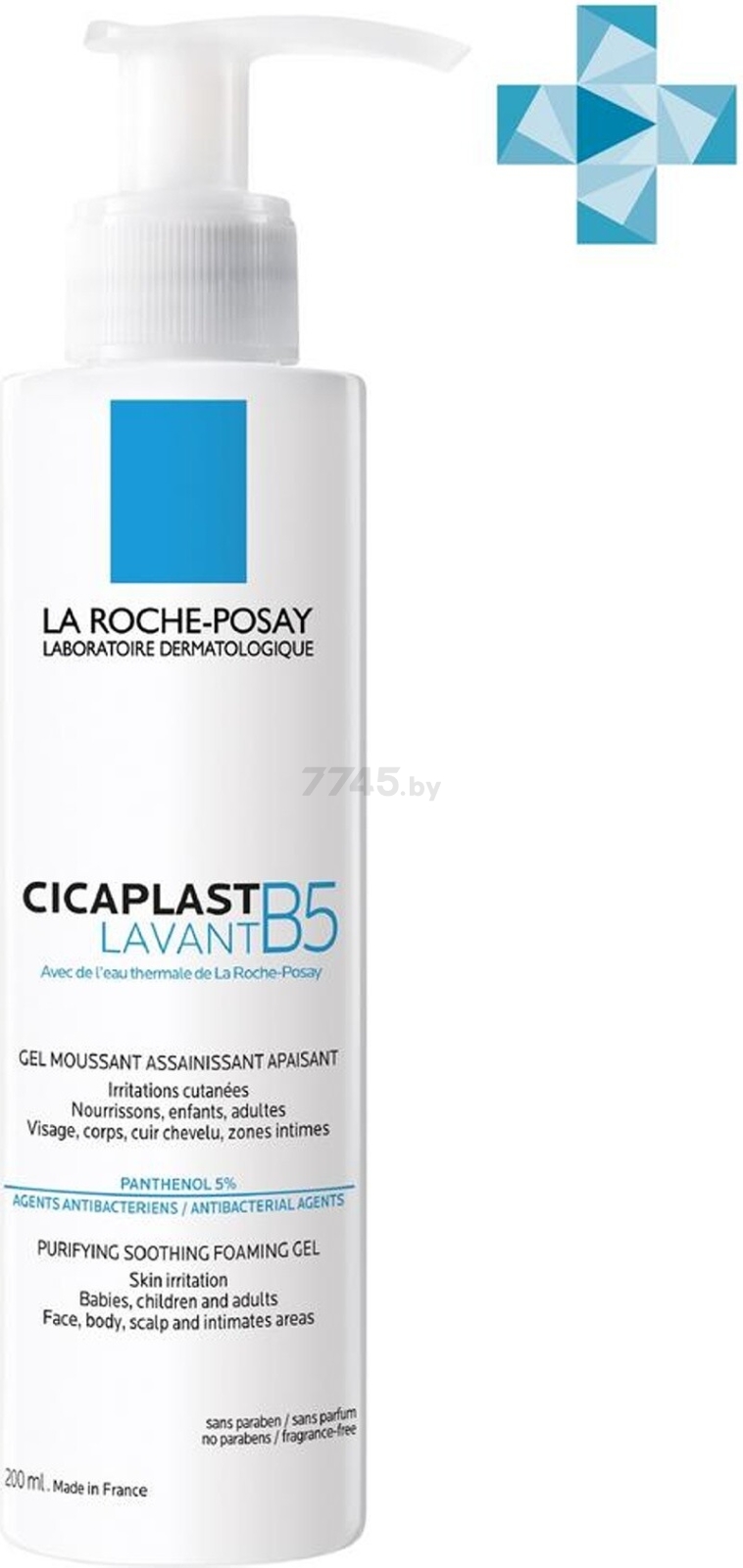 Гель для умывания LA ROCHE-POSAY Cicaplast Lavant B5 Очищающий Для лица и тела 200 мл (3337875548519)
