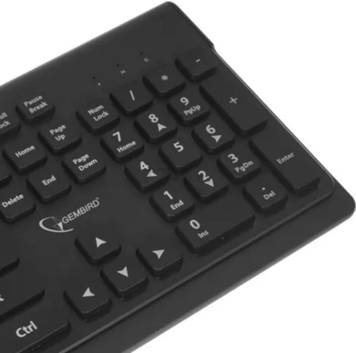 Комплект беспроводной клавиатура и мышь GEMBIRD KBS-7200 Black - Фото 5