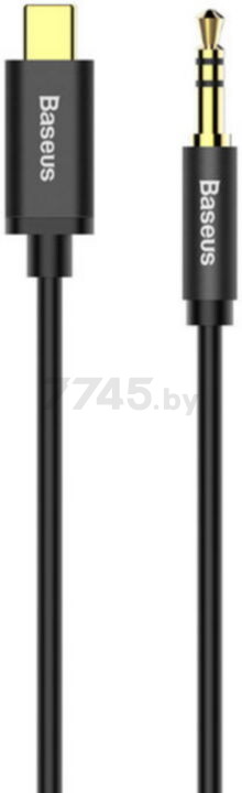 Кабель BASEUS Yiven Type-C male To 3.5 male Audio Cable M01 Black (CAM01-01) - Фото 2