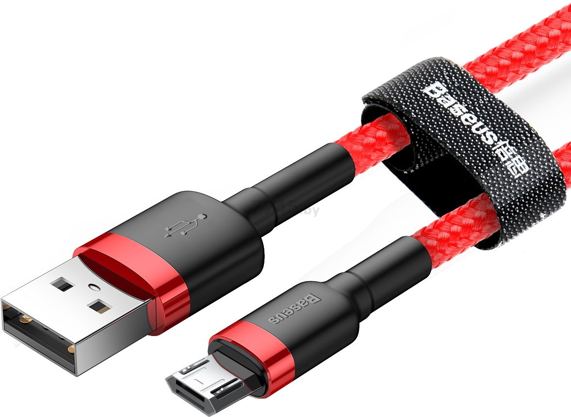 Кабель BASEUS Cafule Cable USB For Micro Red Red (CAMKLF-B09) - Фото 5