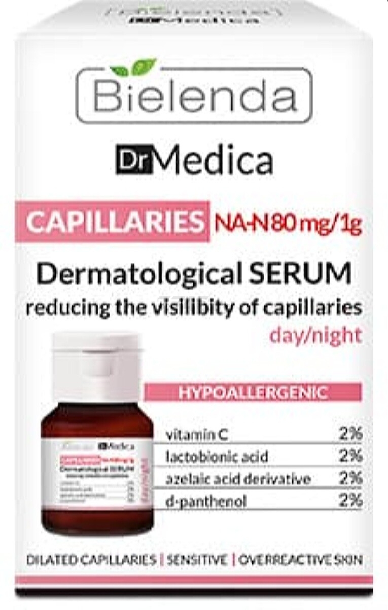 Сыворотка BIELENDA Dr Medica Capillary Skin Уменьшающая покраснения 30 мл (30421)