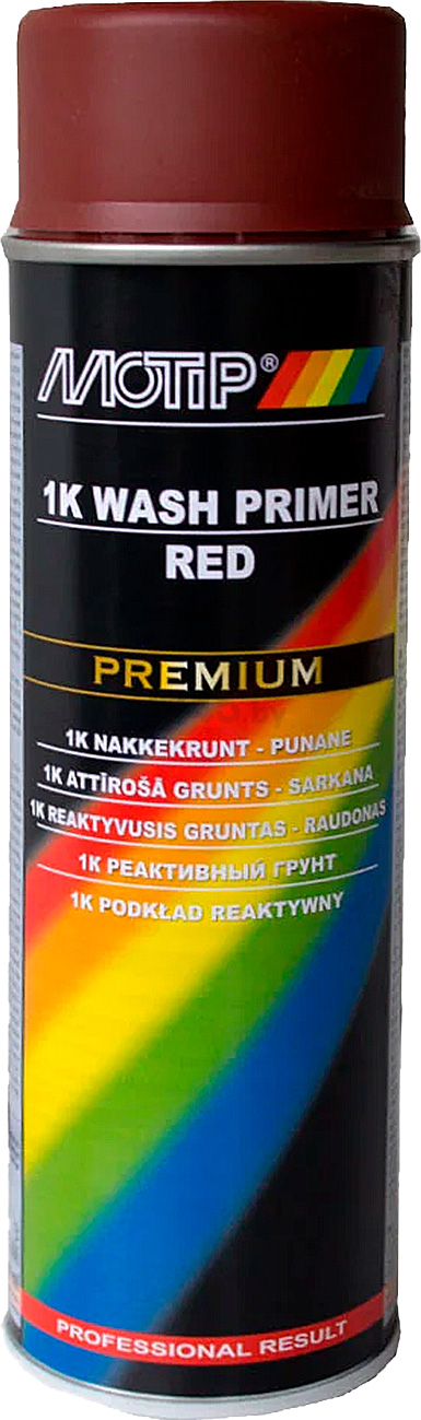 Грунт аэрозольный MOTIP 1K Wash Primer Red 500 мл (04122)
