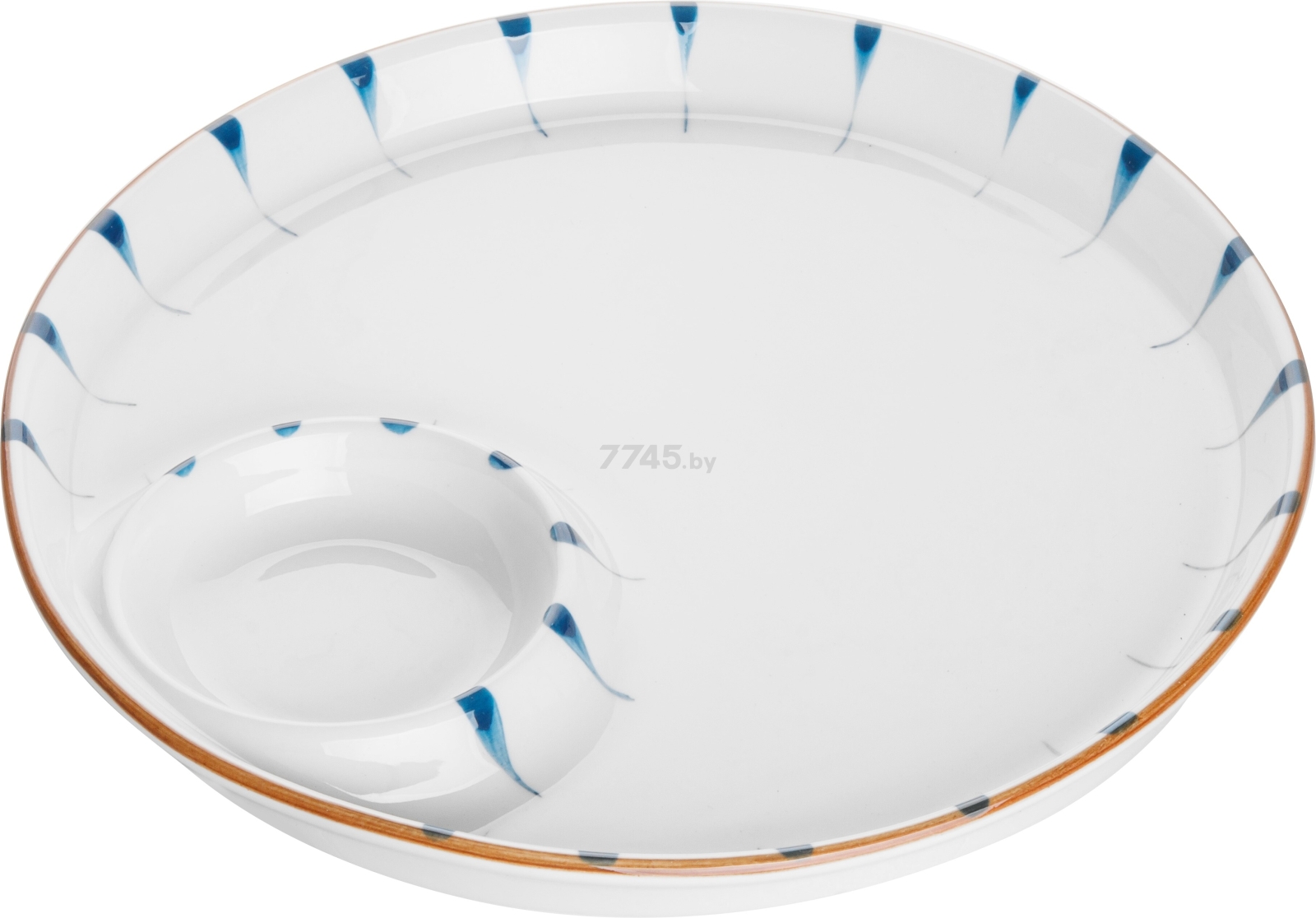 Блюдо керамическое круглое PERFECTO LINEA Marine 22,5х2,3 см (17-122250)