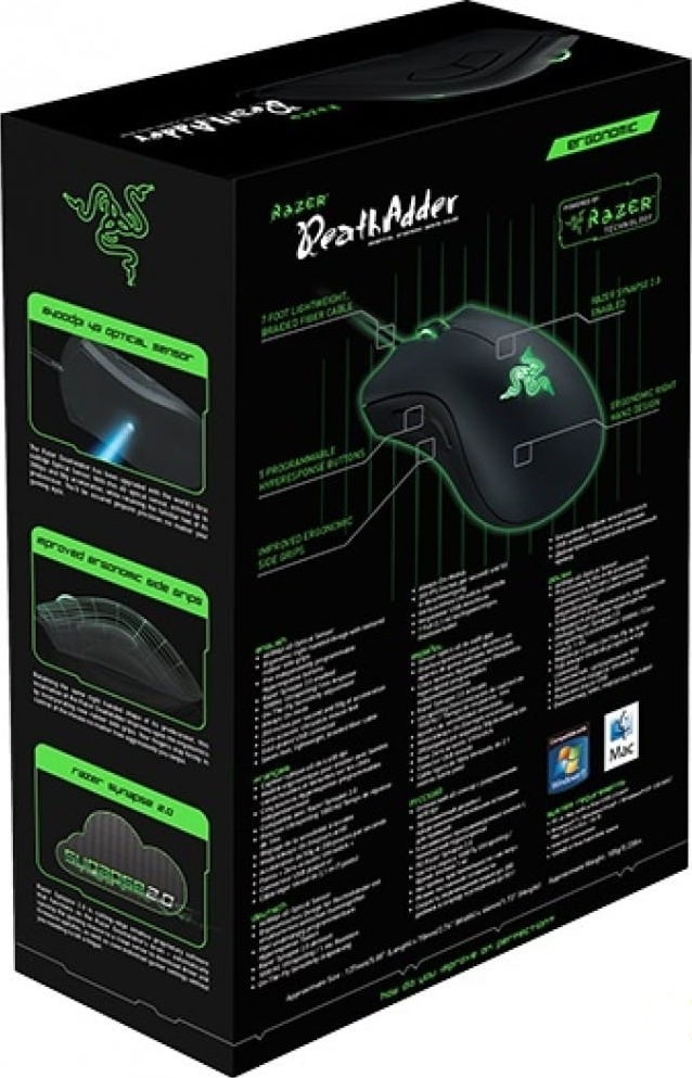 Мышь игровая RAZER DeathAdder Essential Black (RZ01-03850100-R3M1) - Фото 7