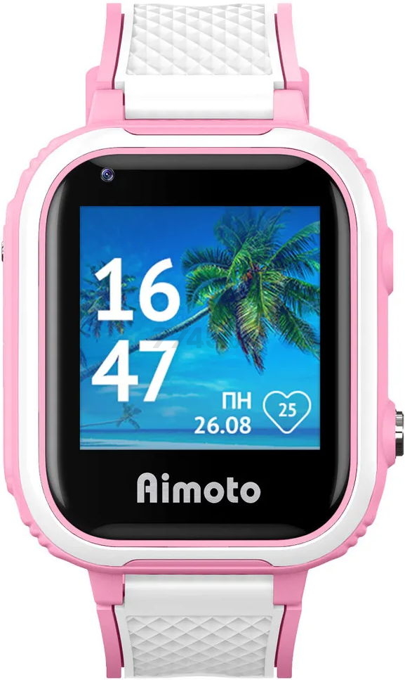 Умные часы детские Кнопка Жизни AIMOTO Pro Indigo 4G Pink - Фото 8